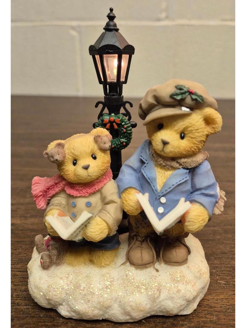 Cherished Teddies John and William Figurine 'When Friends Meet, Hearts Warm'